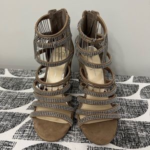 Jessica Simpson - Heels- beaded tassels